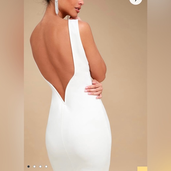 Lulus Dresses & Skirts - Lulu’s So Stunning White Backless Midi Dress